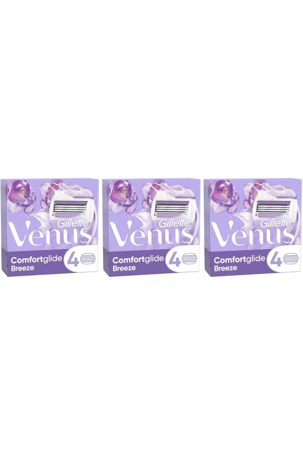 Gillette Venus Comfortglide Breeze 12 li Yedek Başlık (4x3) ürün görseli 1
