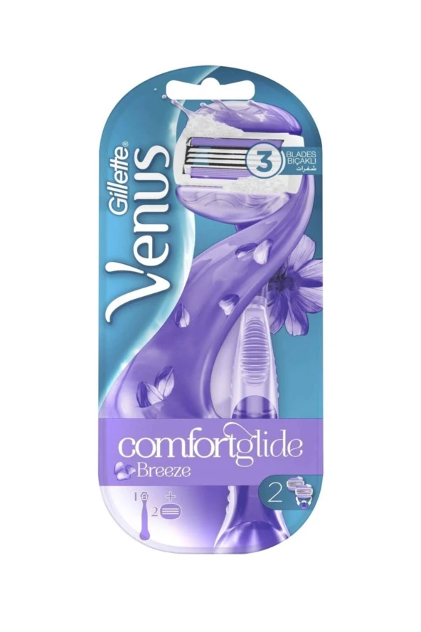 Gillette Venus Venus Comfortglide Breeze Kadın Tıraş Makinesi 2 Yedekli X 2 Adet ürün görseli 1