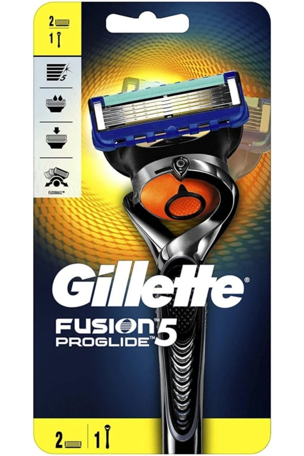 Gillette Fusion Proglide Flexball Tıraş Makinesi ( 2 Yedek) ürün görseli 1