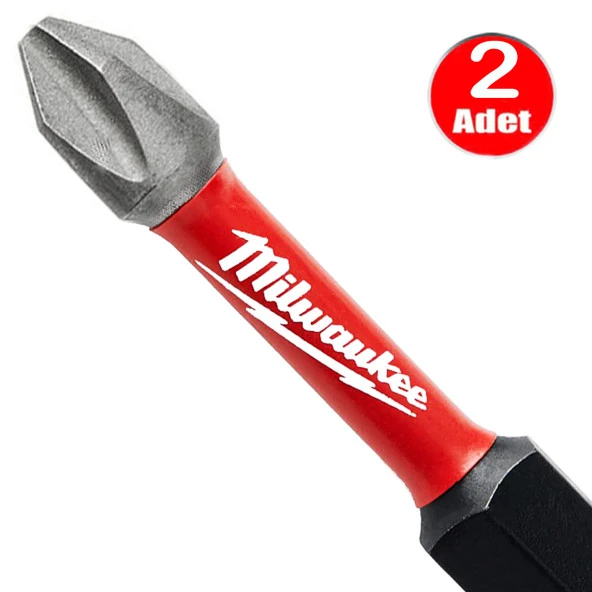 Milwaukee Bits Yıldız Uç Vidalama Matkap Ucu Ph2 x 50mm -2 Adet ürün görseli 1