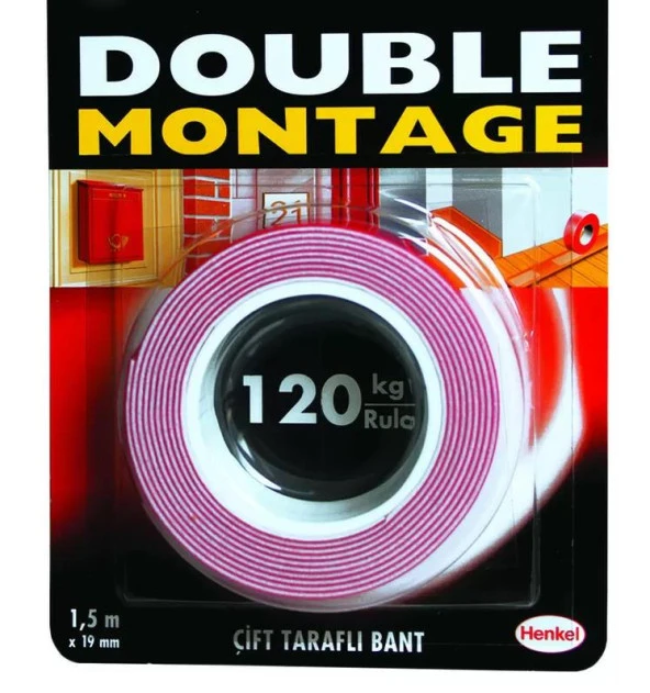 Montaj Bandı max 120 kg  1,5m x 19 mm ürün görseli 1