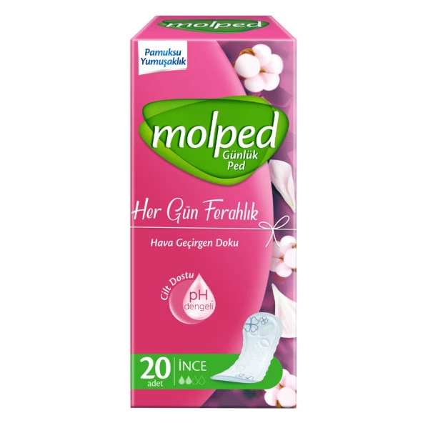 Molped Her Gün Ferahlık Günlük Ped 20x4 80 Adet ürün görseli 1