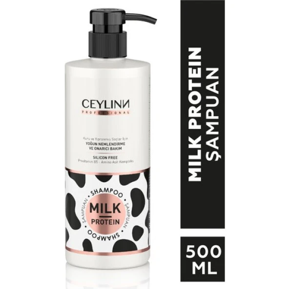 Ceylin Milk Protein Şampuan Silikonsuz 500 ml ürün görseli 1