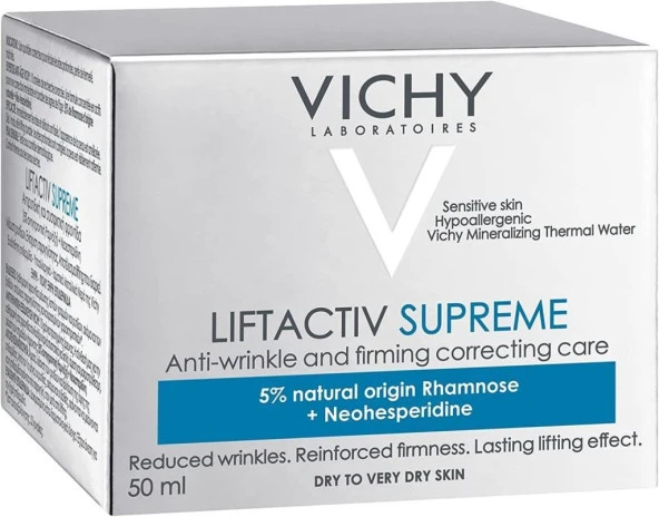 Vichy Liftactiv Supreme Krem 50 Ml- Kuru Cilt - SKT: 07/2026 ürün görseli 1