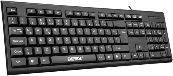 EVEREST KB-871U KABLOLU STANDART OFİS KLAVYESİ ürün görseli 1