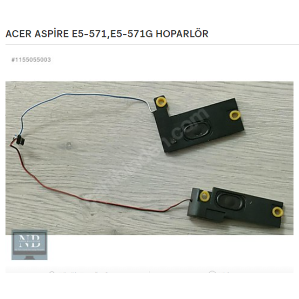 ACER ASPİRE E5-571 E5-571G HOPARLÖR ürün görseli 1