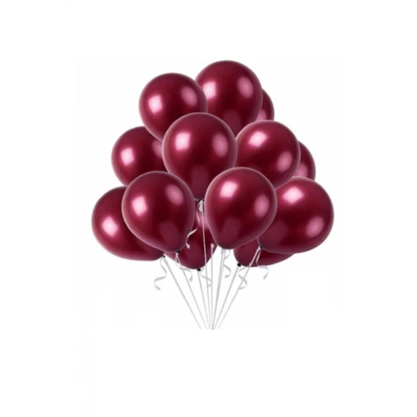 Metalik Bordo Balon 12 inc ürün görseli 1
