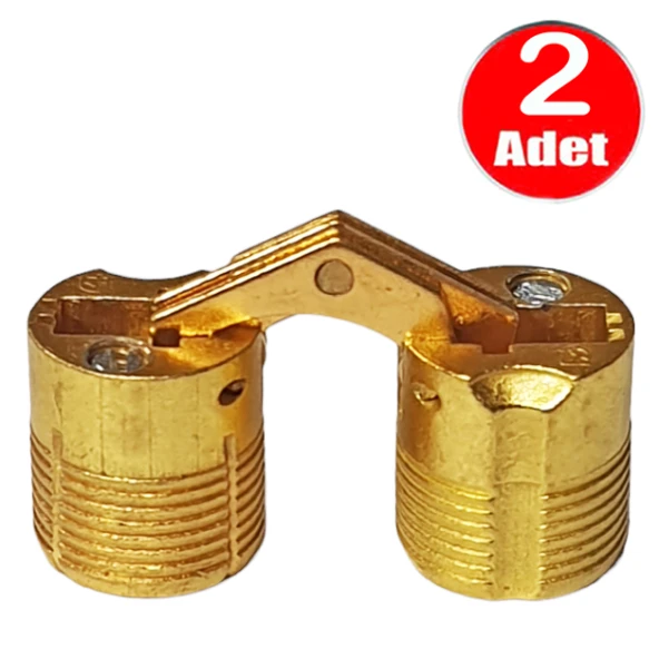Aletçantam Gizli Masa Menteşesi 14mm Metal Kırma Katlanır Menteşe - 2 Adet ürün görseli 1