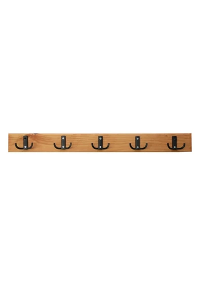 Mavitrend Ahşap Duvar Ve Kapı Askılık Hol Mutfak Banyo Askısı Duvar Askısı 60x8 Cm ürün görseli 1