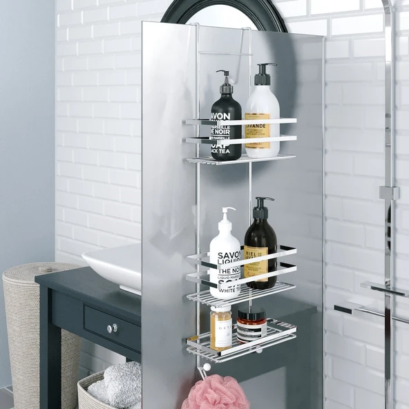 EKSTRA GÜÇLÜ ÖZEL KROM KAPLAMA DUŞAKABİN RAFI LM580 ürün görseli 1