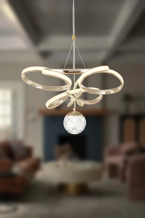 Eray Aydınlatma 2578-40 SR Led Gold Avize ürün görseli 1