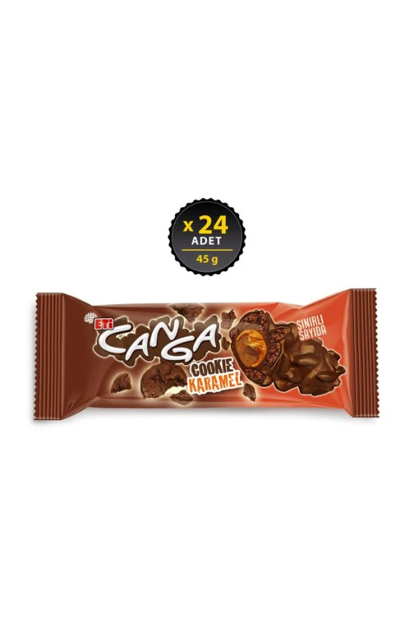 Eti Canga Cookie Karamel 45 g X 24 Adet ürün görseli 1