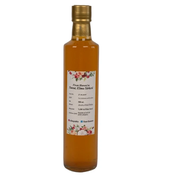 Ordu Organik Pazar Susuz Elma Sirkesi 250 Ml ürün görseli 1