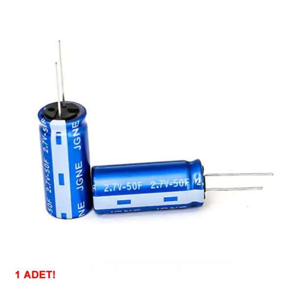 50F 2.7V Süpercap 10x25mm DIP Süper Kapasitör Enerji Depolama Güneş Rüzgar Akü Batarya Güç - Resim 5