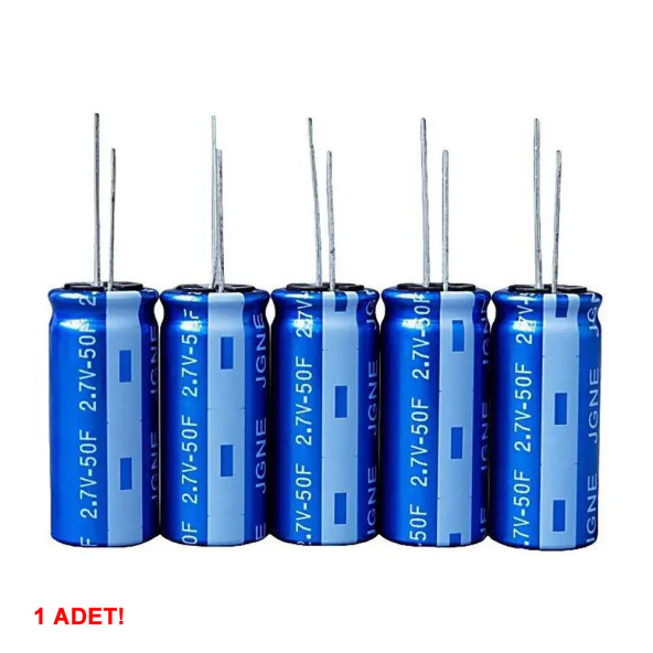 50F 2.7V Süpercap 10x25mm DIP Süper Kapasitör Enerji Depolama Güneş Rüzgar Akü Batarya Güç - Resim 7