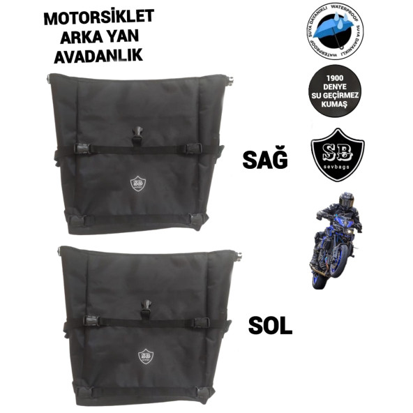 MOTORSİKLET ARKA YAN AVADANLIK ÇANTALARI ürün görseli 1