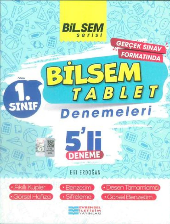 1.Sınıf Bilsem Tablet 5 li Deneme Evrensel İletişim Yayınları ürün görseli 1