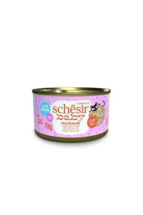 Schesir After Dark Babycat Tavuklu ve Somon Balıklı Yavru Kedi Konservesi 70gr ürün görseli 1