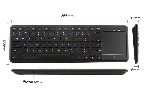Hadron HDX2505 Kablosuz Bluetooth Klavye Touch Pad - Resim 6