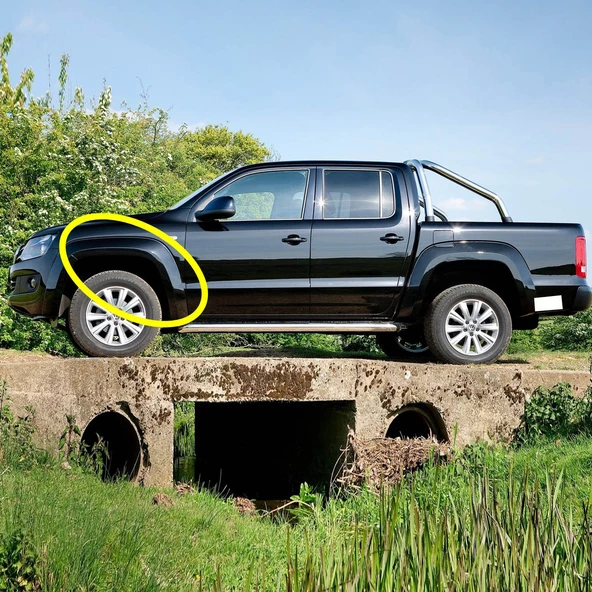 VW Amarok 2013-2016 Sol Ön Çamurluk Dodik Üst Parça 2HH853717 ürün görseli 1