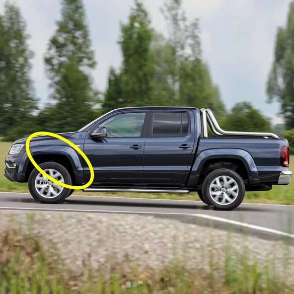 VW Amarok 2017-2023 Sol Ön Çamurluk Dodik Üst Parça 2HH853717 ürün görseli 1