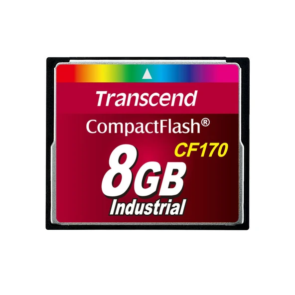TRANSCEND - TS8GCF170 8GB CF170 300x Industrial Hafıza Kartı ürün görseli 1