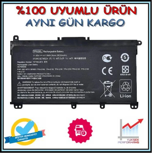 Hp Pavilion 14-BF009NF Batarya Pil ürün görseli 1