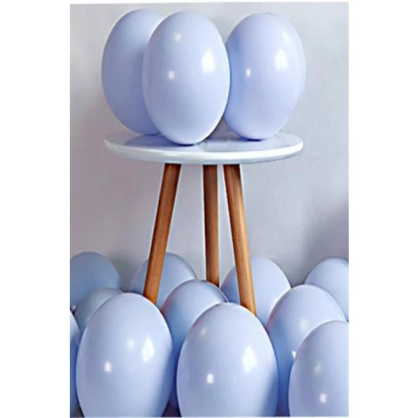 10 lu Mavi Makaron Balon 12 inç ürün görseli 1