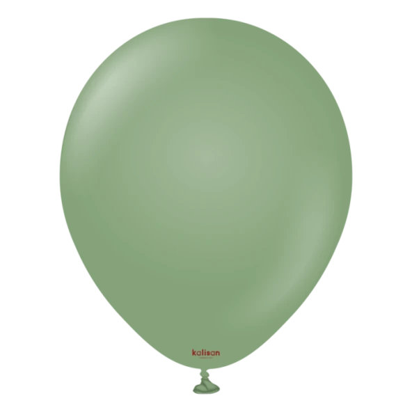 Retro Okaliptus Pastel Balon 5 li ürün görseli 1