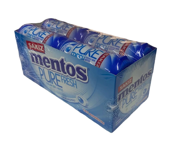 Mentos Pure Fresh Nane Aromalı Draje Sakız 30 gr x 12 Adet ürün görseli 1