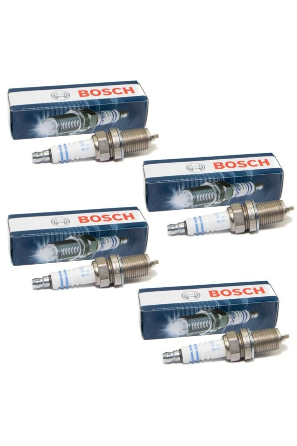 Bosch  Flr8ldcu+ Ateşleme Bujisi 4'lü Takımı Opel Renault Çift Tırnak Uyumlu ürün görseli 1