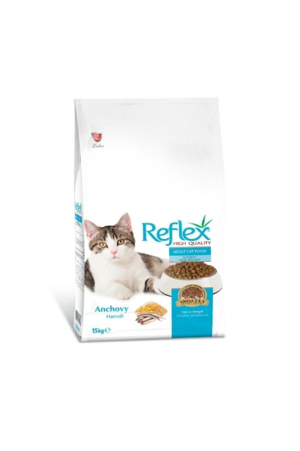 Reflex Hamsili Yetişkin Kedi Maması 15kg ürün görseli 1