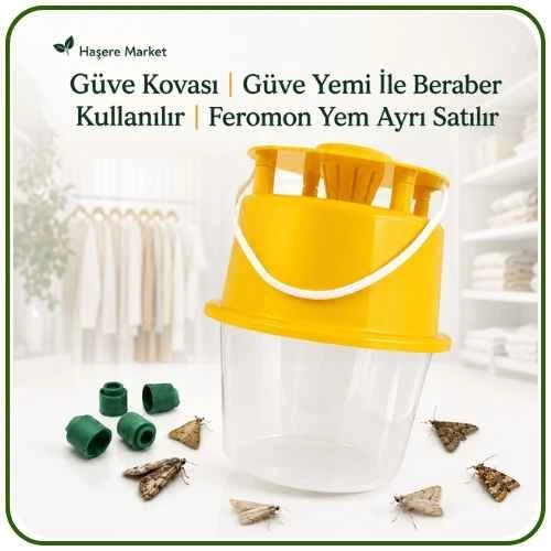 Güve Yakalama Kovası | Güve Yemi İle Beraber Kullanılır | Feromon Yem Ayrı Satılır ürün görseli 1