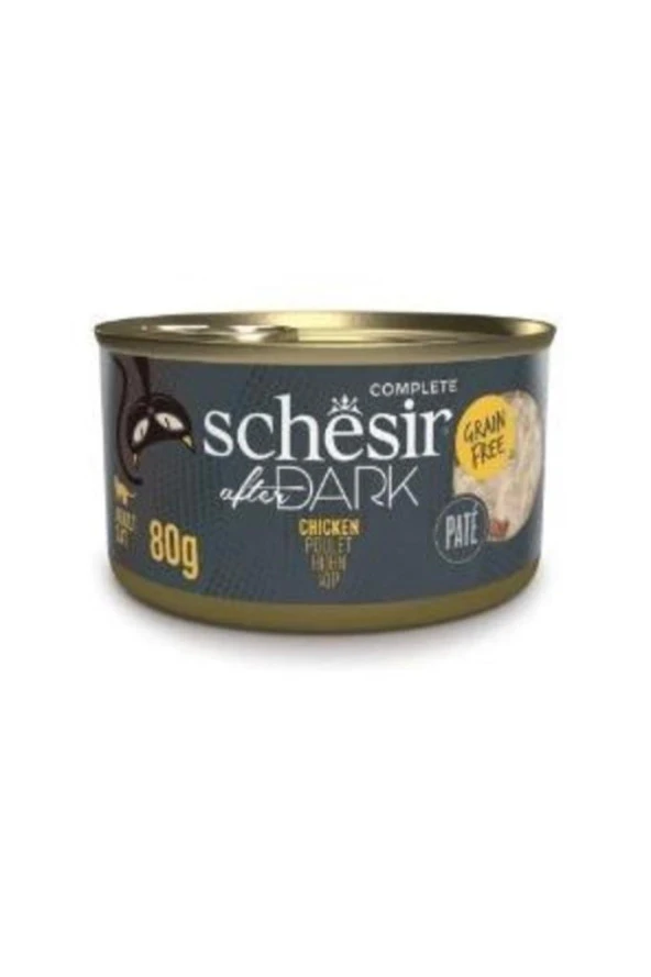 Schesir After Dark Pate Tavuklu Yetişkin Kedi Konservesi 80gr ürün görseli 1