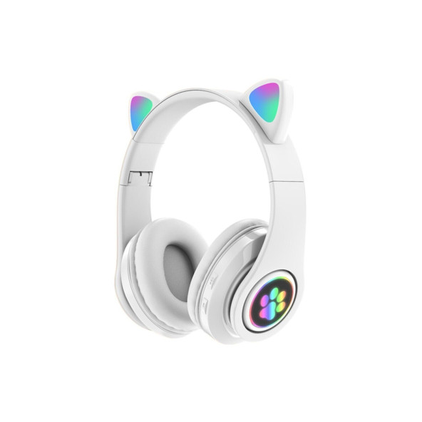 Sonia Bass A Kalite Kedi Kulağı Detaylı Bluetooth Kablosuz Rengarenk Işıklı Rgb Oyuncu Kulaklık ürün görseli 1