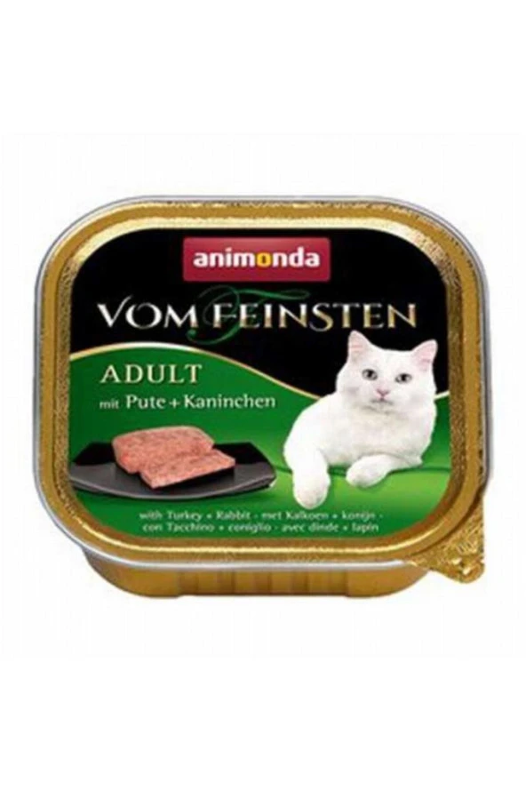 Animonda Vom Feinsten Tahılsız Hindi & Tavşanlı Kedi Konservesi 100gr ürün görseli 1