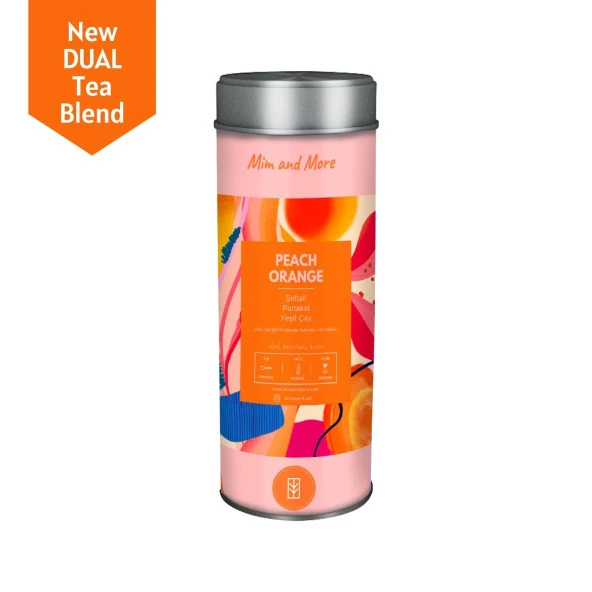 Mim and More Şeftali ve Portakallı Yeşil Çay Peach Orange 50 Gr ürün görseli 1