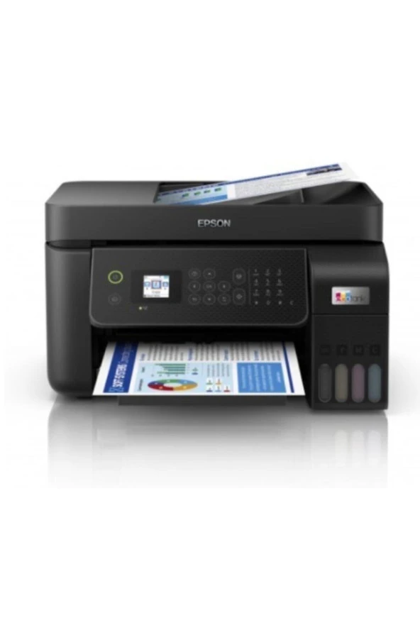 L5290 Ecotank Lcd Wi-fi Direct Airprint Lan Faks Tarayıcı Fotokopi Inkjet Tanklı Yazıcı ürün görseli 1