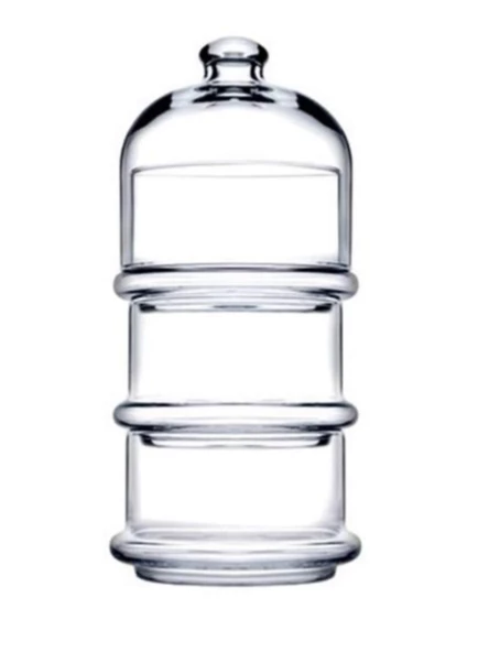 Paşabahçe 96815 Villa Patisserie Üç Katlı Kurabiyelik 26.1x11.8 cm ürün görseli 1