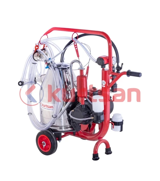 Kurtsan CYK Çift Sağım Tek Güğüm Koyun Sağım Makinası 30 LT (Yağlı sistem) - KM01042 ürün görseli 1
