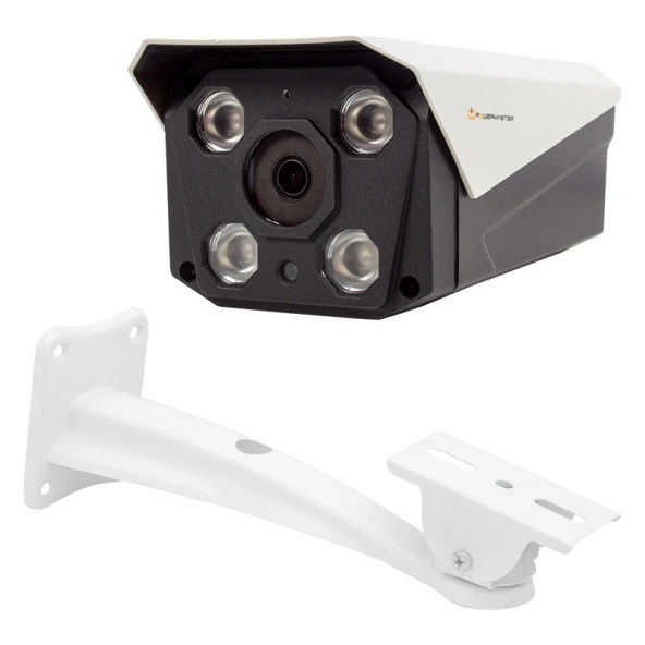 Powermaster PM-19419 3-4MP IPC 4 Warm Led Metal Kasa Poeli IP Bullet Kamera ürün görseli 1