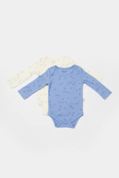 Bebek 2 Parça Uzun Kollu Body, %50 Modal Kumaş - %50 Organik Pamuk, Bebek ve Yenidoğan Serisi - CSYM11315 ürün görseli 1
