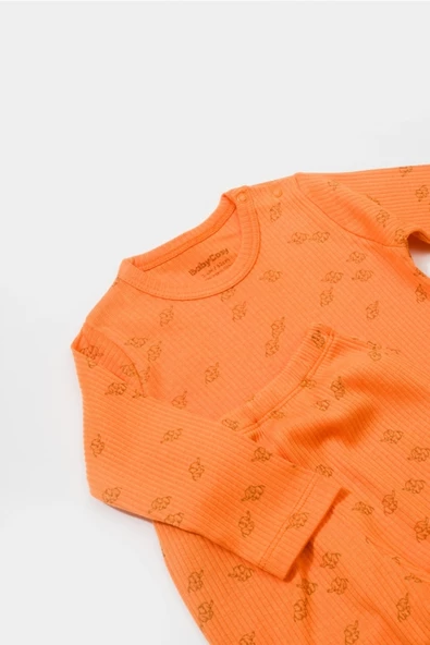 Bebek 3’lü Takım (Pantolon, Uzun Kol T-shirt, Şapka), Bebek ve Yenidoğan Serisi - CSYM25505 - Resim 2