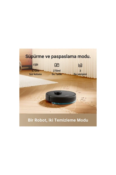 Dreame Bot D9 Max Robot Süpürge Vakum ve Paspas - Resim 2