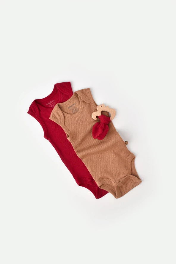 Bebek 2 Parça Kolsuz Body, %50 Modal Kumaş - %50 Organik Pamuk, Bebek ve Yenidoğan Serisi - CSYM11111 ürün görseli 1
