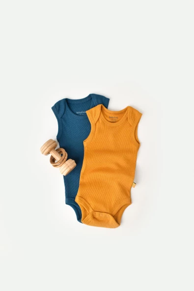 Bebek 2 Parça Kolsuz Body, %50 Modal Kumaş - %50 Organik Pamuk, Bebek ve Yenidoğan Serisi - CSYM11110 ürün görseli 1