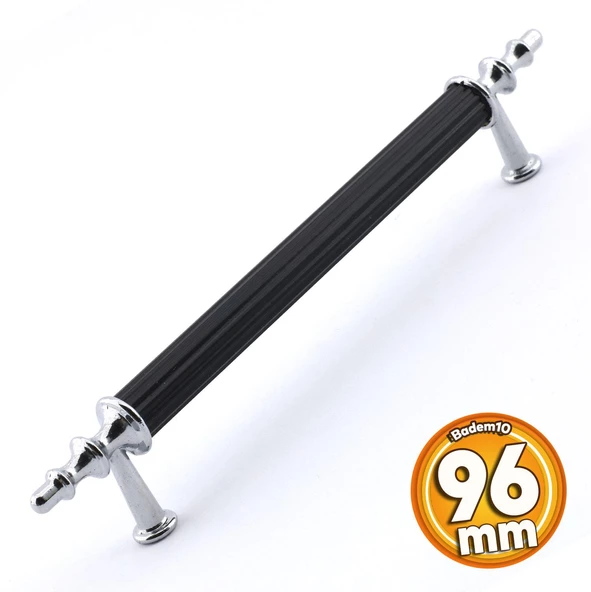 Erciyes Kulp Mobilya Mutfak Dolabı Çekmece Dolap Kulpları Kapak Kulpu Kulbu Siyah 96 mm Metal ürün görseli 1