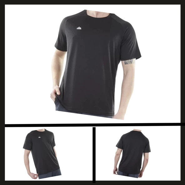 Uyguna-Yakala Siyah (600614) Alpinist Mission Ultra Dry Erkek T-shirt-TSH.446 ürün görseli 1