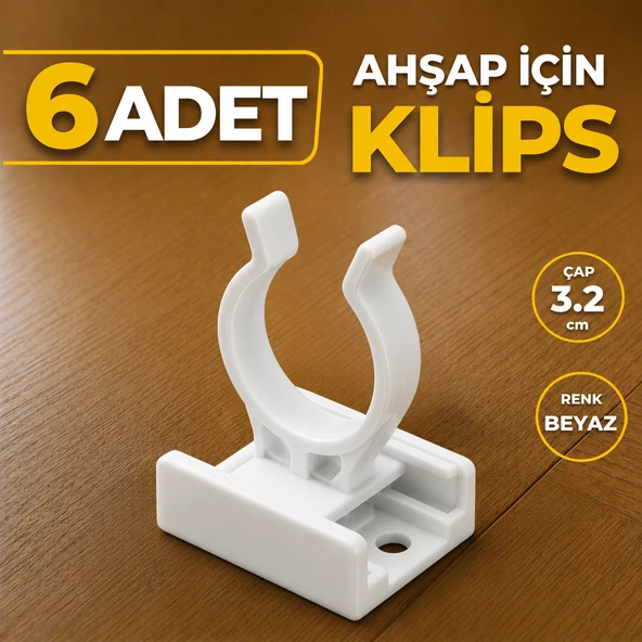 6 ADET Ahşap Baza Klipsi Mutfak Dolap Tezgah Alt Kısım Kapatma Kılips Mobilya Ayak Ayağı Tutucu Toka ürün görseli 1