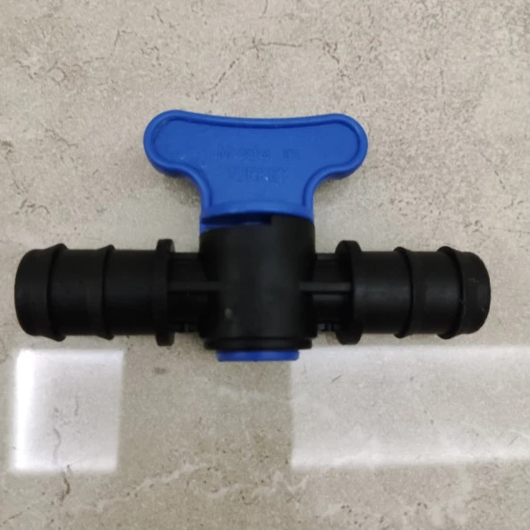 Damlama Sulama Plastik Küresel Mini Vana 100 Adet 16 Mm Kurt Ağzı ürün görseli 1